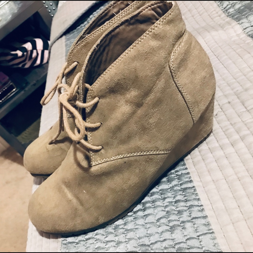 Merona Beige Wedge Shoes